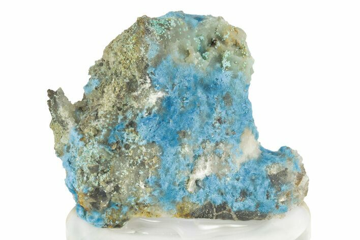 Vibrant Blue Cyanotrichite Crystal Aggregates - China #238822